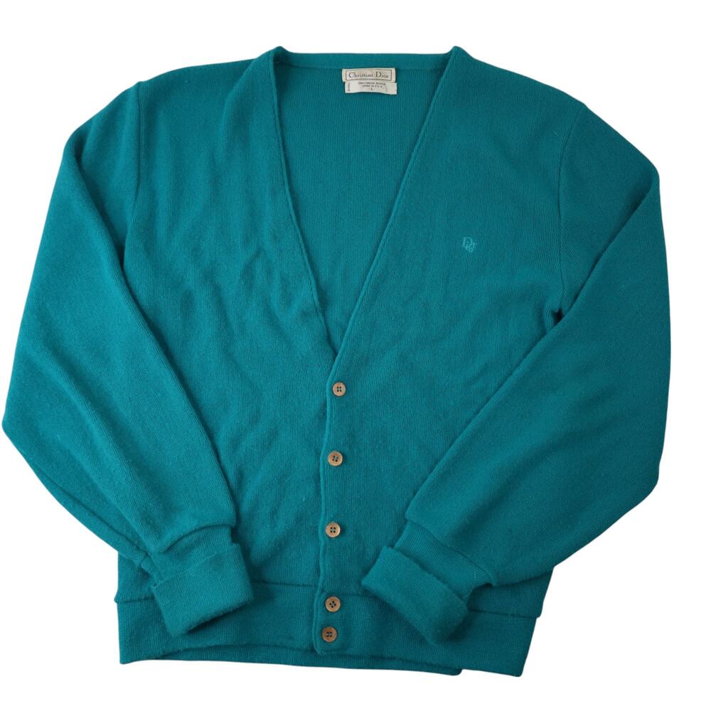 Vintage Christian Dior Knit Cardigan Sweater